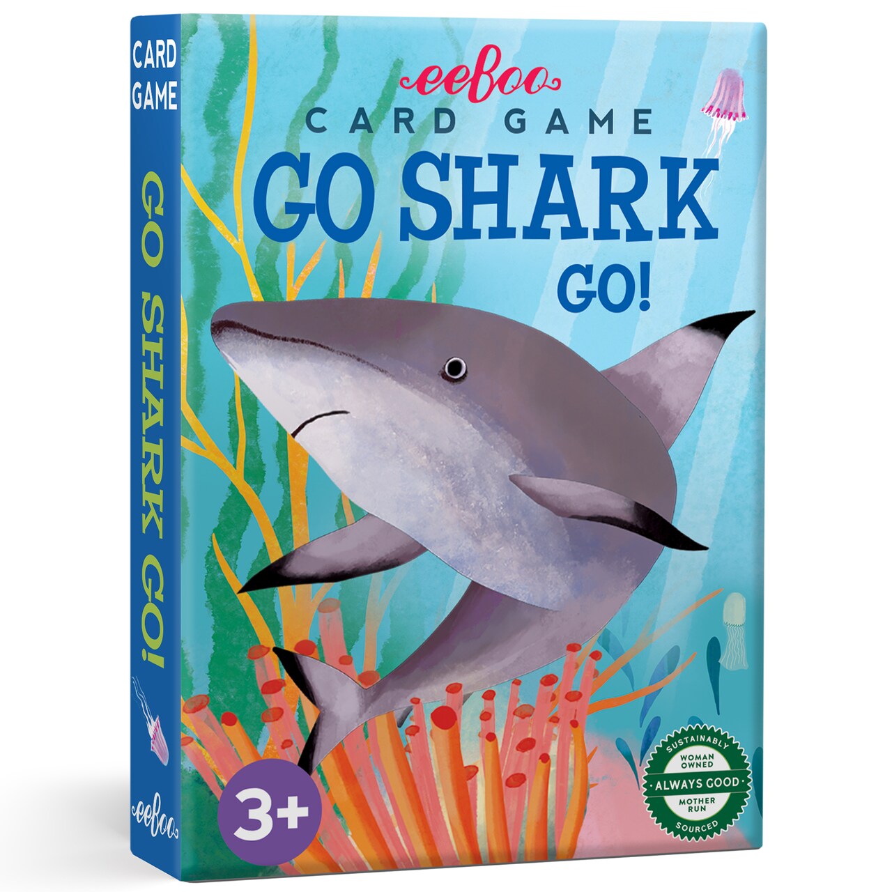 eeBoo: Go Shark Go! Playing Card Game - Adaptation To The Classic Card Game, Kids & Family, Preschool Game, Ages 3+